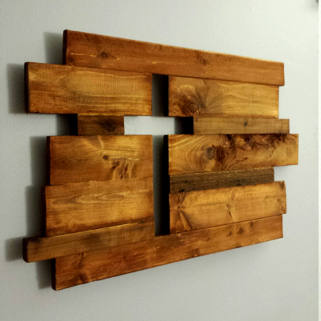 15 in. x 12 in. Espresso Reclaimed Old Wooden Wall Cross